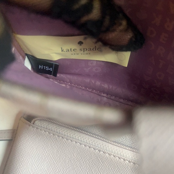 Kate Spade blush gray taupe rabbit crossbody wallet - Picture 13 of 15